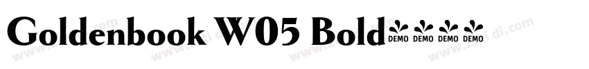 Goldenbook W05 Bold字体转换